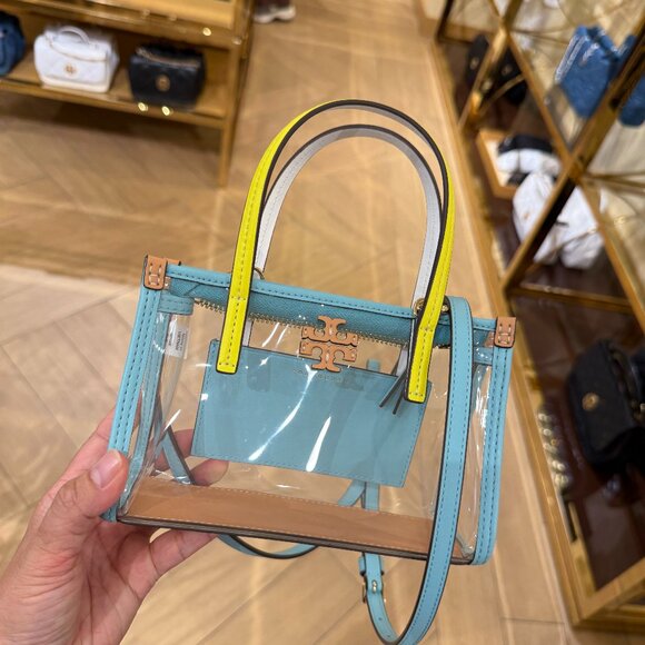 Tory Burch Blake Clear Mini Tote 165833 - Picture 1 of 9